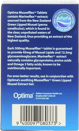 Musselex Optima Naturals Tablets