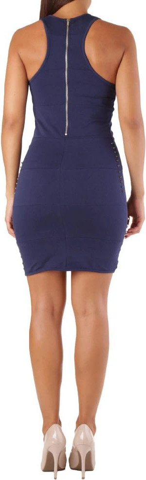 Blue Synthetic Casual Dress