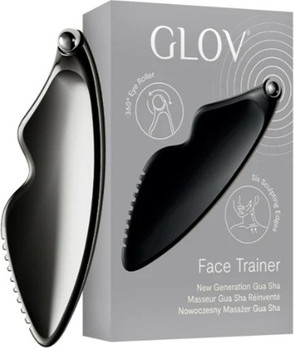 Face Trainer Modern Gua Sha Massagegerät Schwarz Glove It