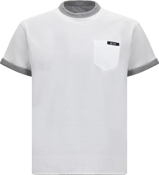 T-shirt Prada White Cotton Sportswear
