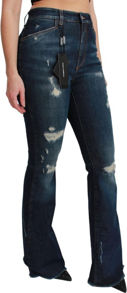 Jeans Dolce & Gabbana Blue Cotton Flared