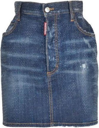 Blue Denim Skirt Dsquared2
