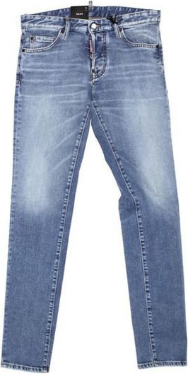 Blue Cotton Straight-Leg Jeans Dsquared2