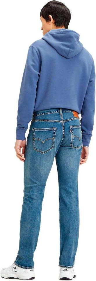 Blue Cotton Straight-Leg Jeans