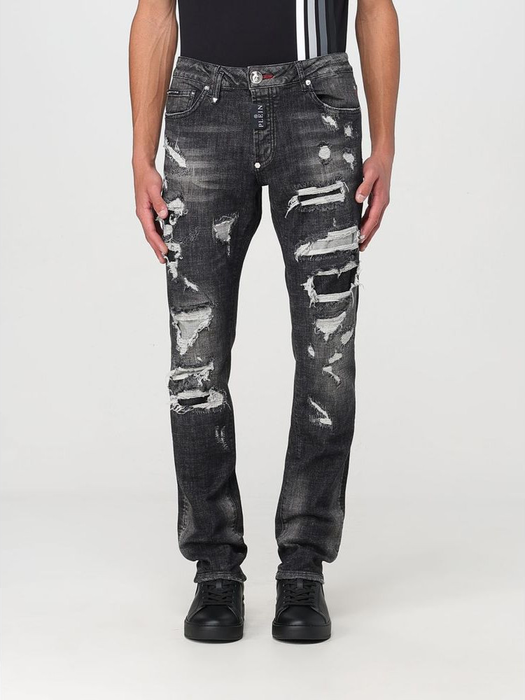 Jeans Philipp Plein Gray Denim Slim Fit