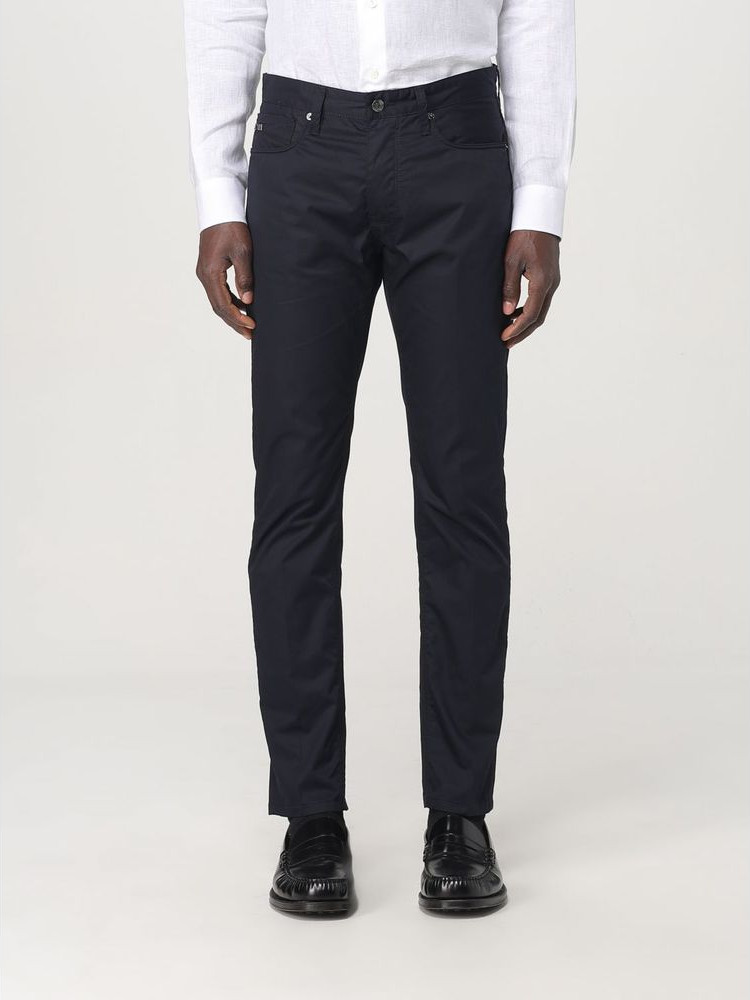 Armani Emporio Blaue Baumwoll-Freizeithose