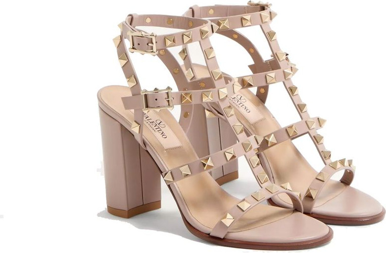 Босоножки Valentino Garavani Бежевые из телячьей кожи на платформе