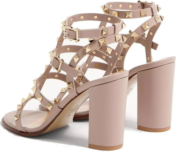 Босоножки Valentino Garavani Бежевые из телячьей кожи на платформе