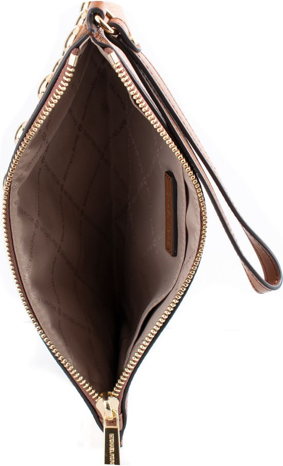 Schwarze Leder Pochette Michael Kors