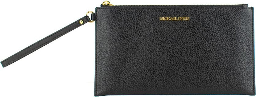 Black Leather Clutch Bag Michael Kors
