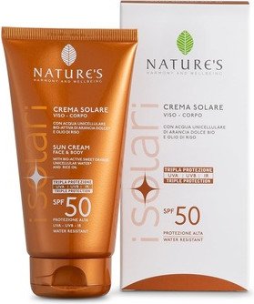 Nature's iSolari Sunscreen SPF 50 Face and Body Moisturizing Cream