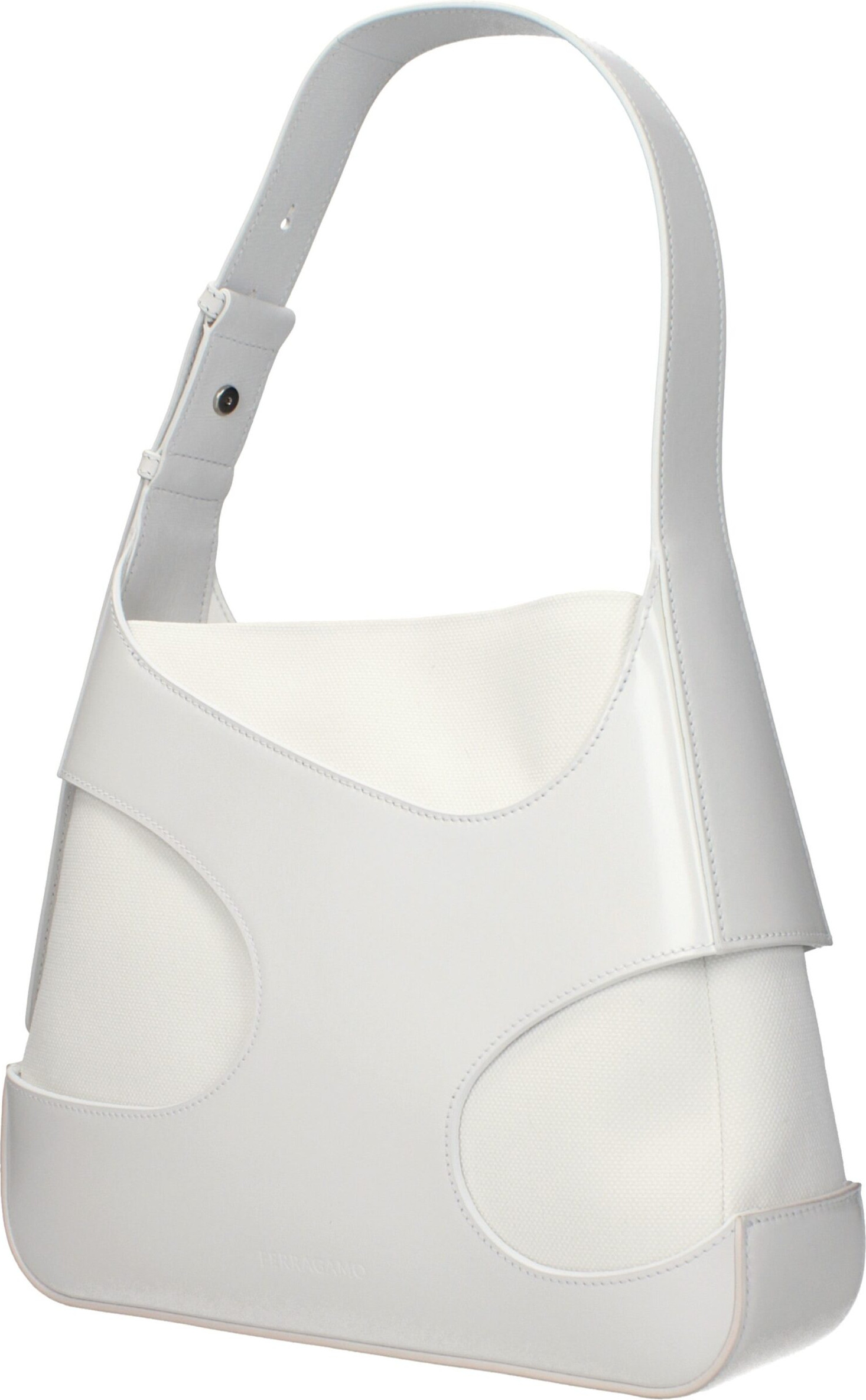 White Leather Shoulder Bag