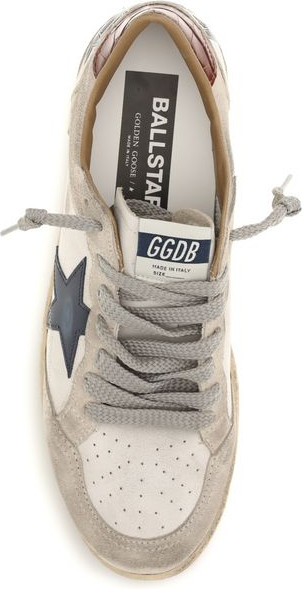 White Calf Leather Bos Taurus Low Top Sneakers by Golden Goose