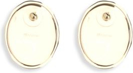 Black Brass Earrings Self-Portrait