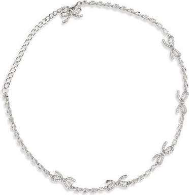 Silver Brass Necklace Self-Portrait