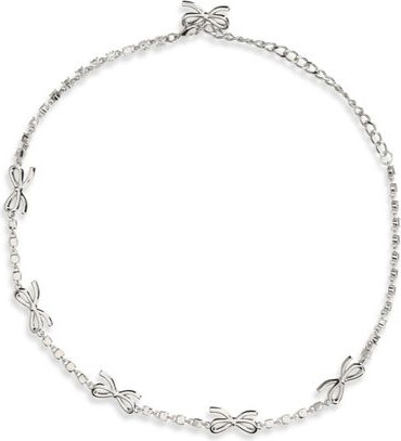 Silver Brass Necklace Self-Portrait
