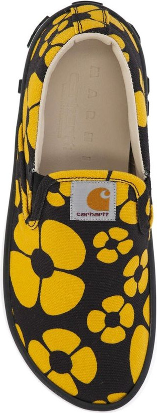 Marni Black Cotton Platform Sneakers