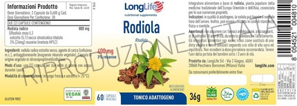 Longlife Rhodiola Natürliches Nahrungsergänzungsmittel