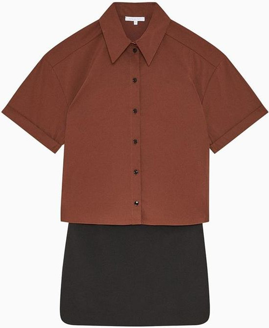 Patrizia Pepe Bicolor Polyester Casual Dress