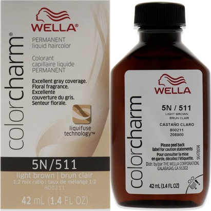 Permanente Flüssig-Haarfarbe Wella 511 5n Hellbraun