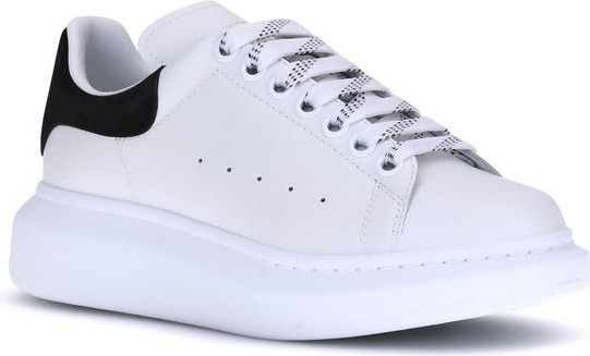 Sneakers White Calf Leather Bos Taurus Platform Sneakers