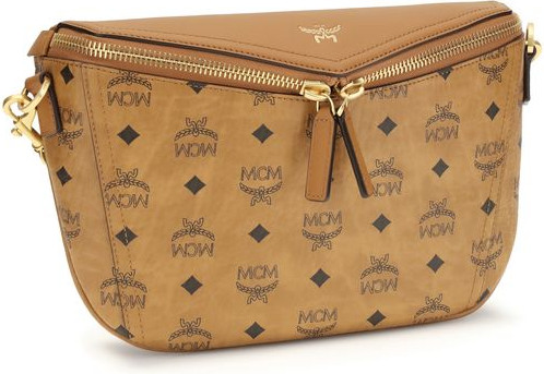 Сумка на плечо MCM из бежевой телячьей кожи Bos Taurus