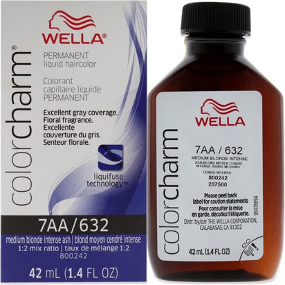 Permanente Haarfarbe Wella 7aa Mittelblond Intensiv Asch