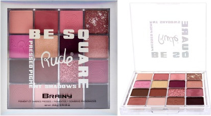 Pressed Pigments and Shadows Rude Cosmetics Be Square