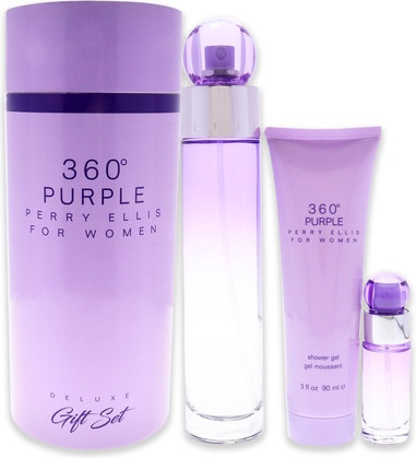 Eau De Parfum Gift Set Perry Ellis 360 Purple