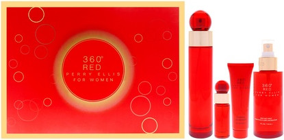 Eau de Parfum Gift Set Perry Ellis 360 Red For Women