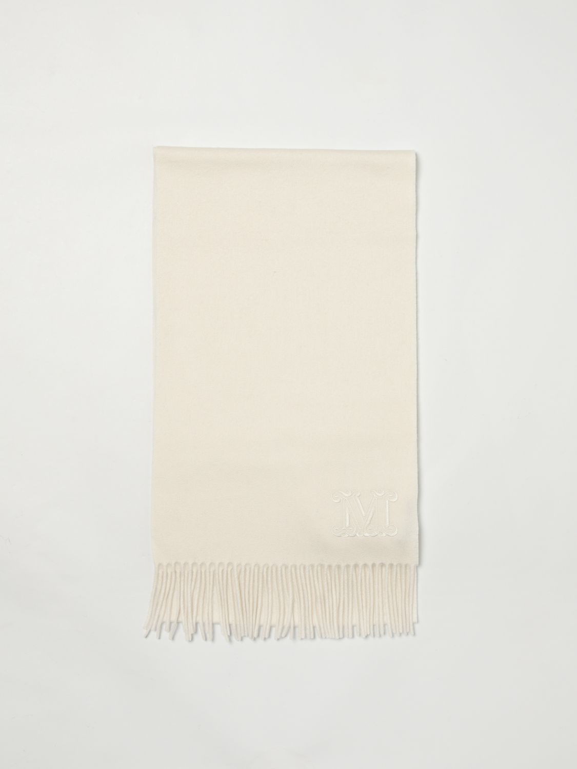 White Cashmere Scarf Max Mara