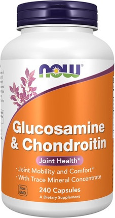 Glucosamine & Chondroitin with Trace Mineral Concentrate Now Foods
