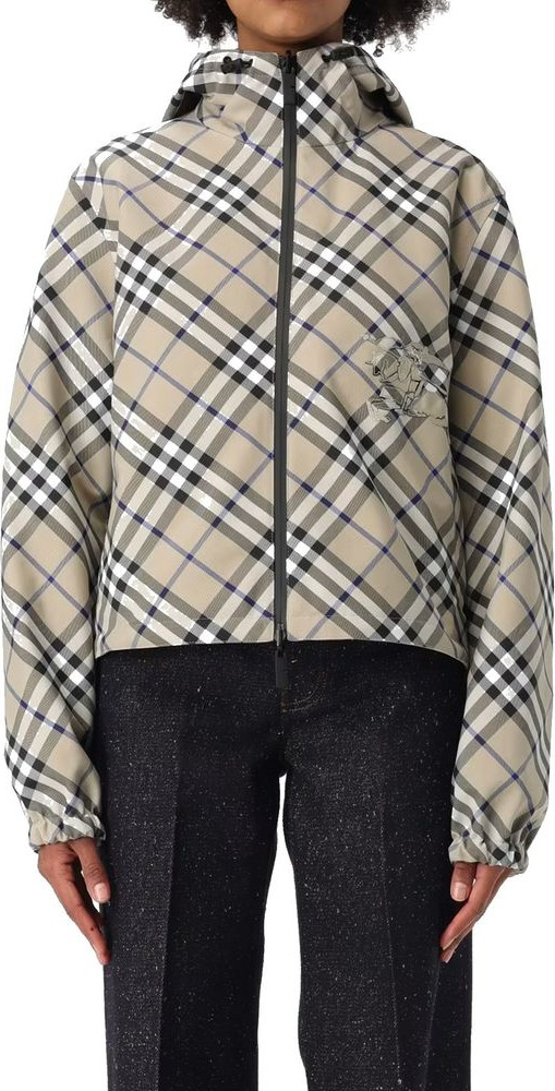 Серая куртка Burberry из полиамида