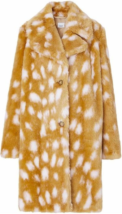 Beige Lambskin Coat Burberry