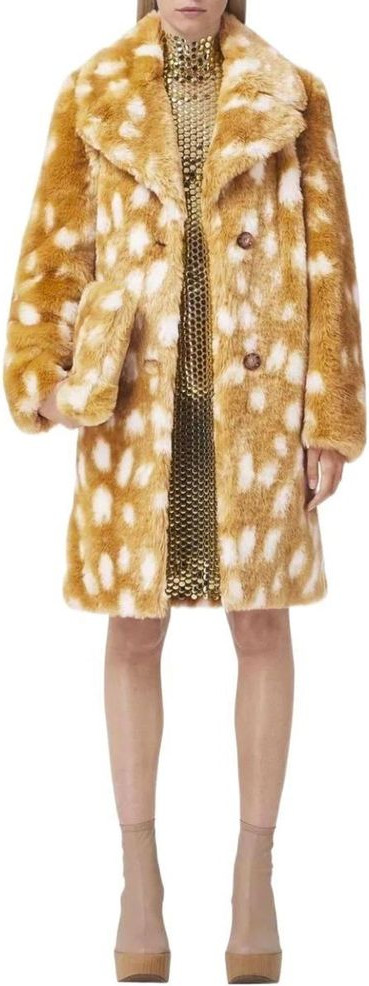 Beige Lambskin Coat Burberry