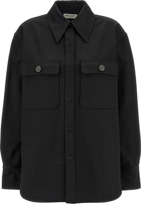 Black Denim Shirt Saint Laurent