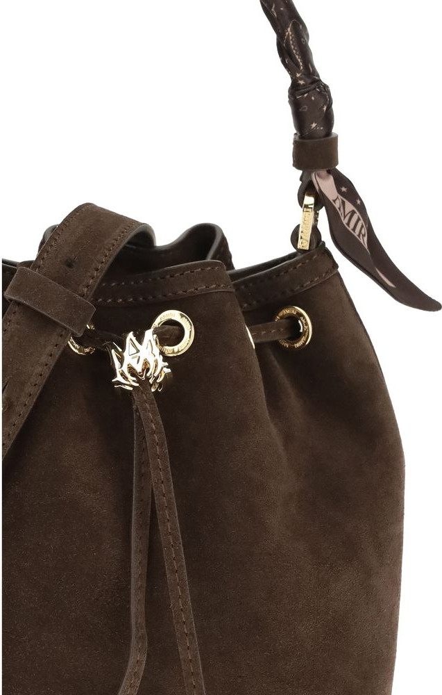 Сумка Amiri Bos Taurus из коричневой телячьей кожи на плечо