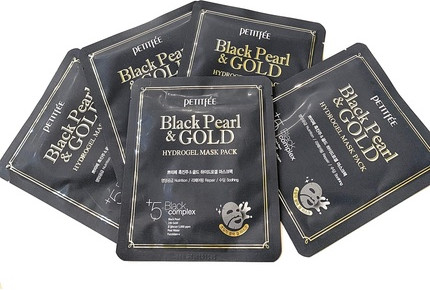 Petitfee Black Pearl & Gold Hydrogel Maskasi