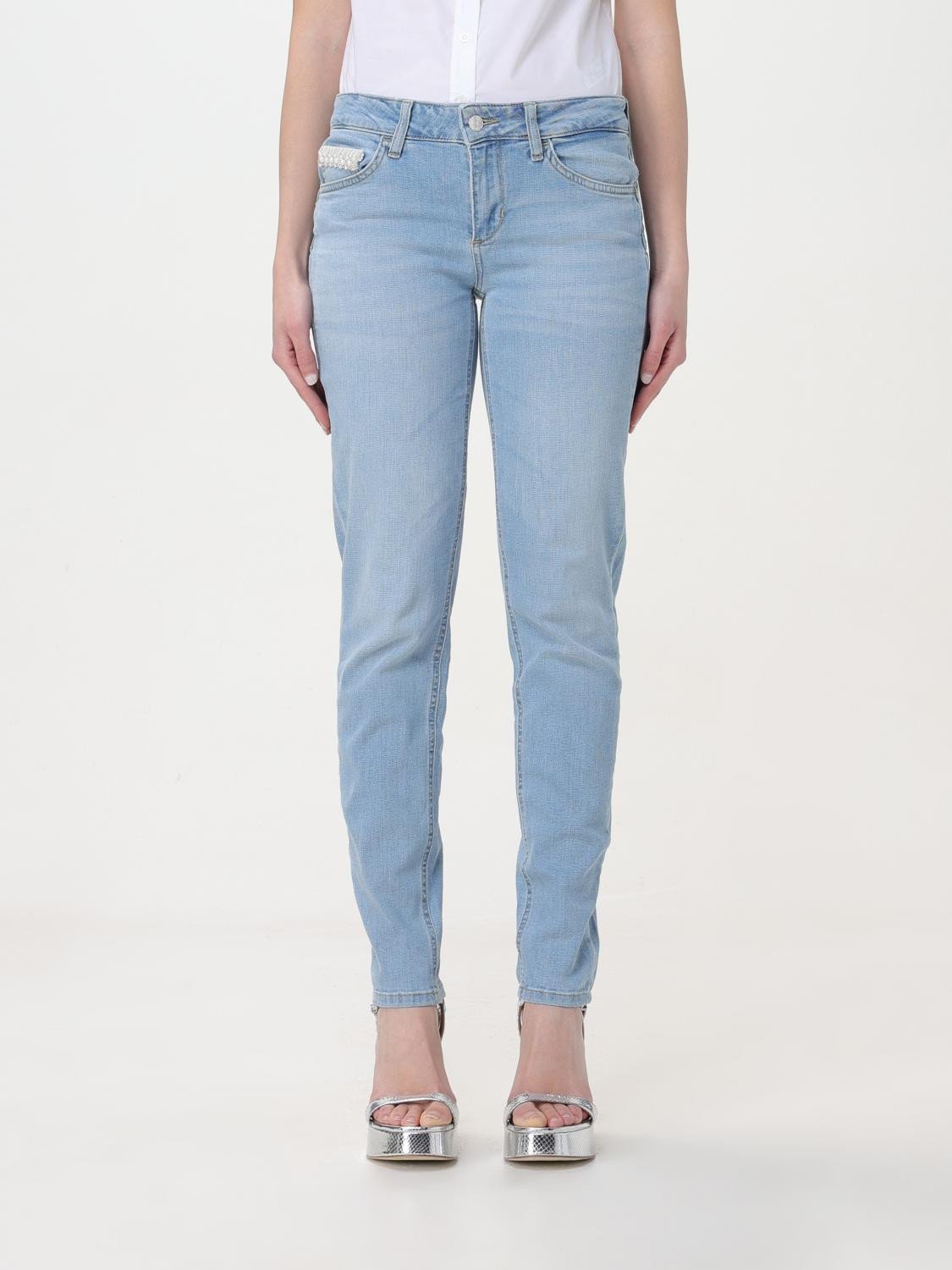 Blue Cotton Straight-Leg Jeans Liu Jo