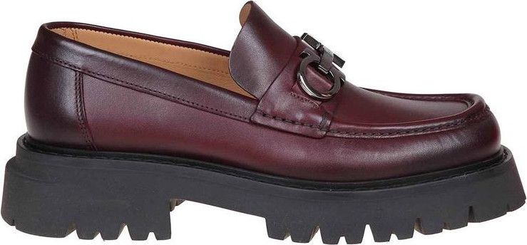 Лоферы на платформе из разноцветной телячьей кожи Salvatore Ferragamo