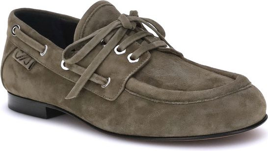 Beige Goatskin Slip-On Loafers