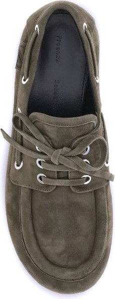 Beige Goatskin Slip-On Loafers