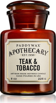 Ароматическая свеча Paddywax Тик и Табак