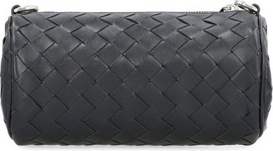 Black Calfskin Shoulder Bag