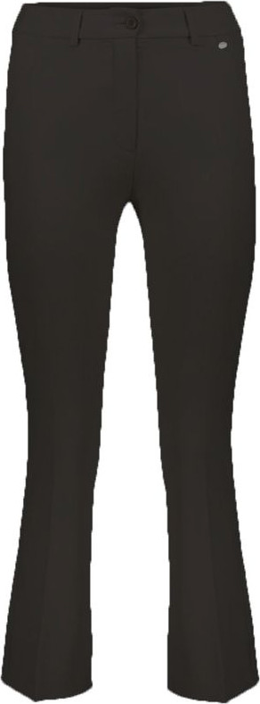 Black Elastane Flared Pants by Herno