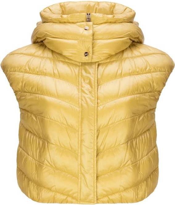 Bicolor Polyamide Sleveless Jacket Herno