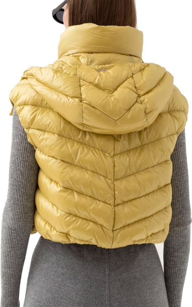 Bicolor Polyamide Sleveless Jacket Herno
