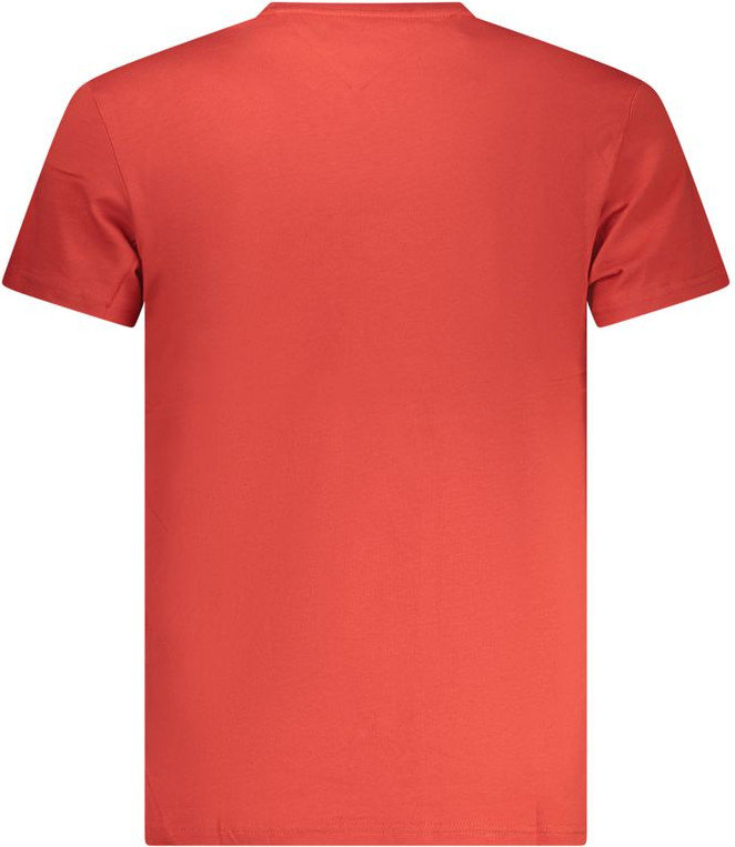 Rosso Cotton Erkaklar futbolkasi Tommy Hilfiger