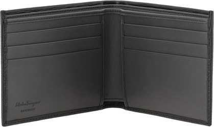 Черный кожаный бумажник Bos Taurus от Ferragamo