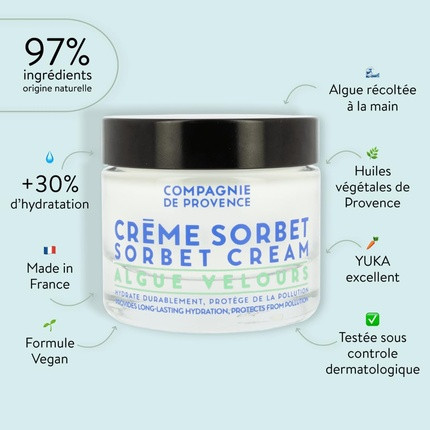 Nourishing Sorbet Cream Algae Velvet Compagnie De Provence